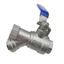 high quality female thread stainless steel filter ball valve,y strainer ball valve with filter,ball valve water filter